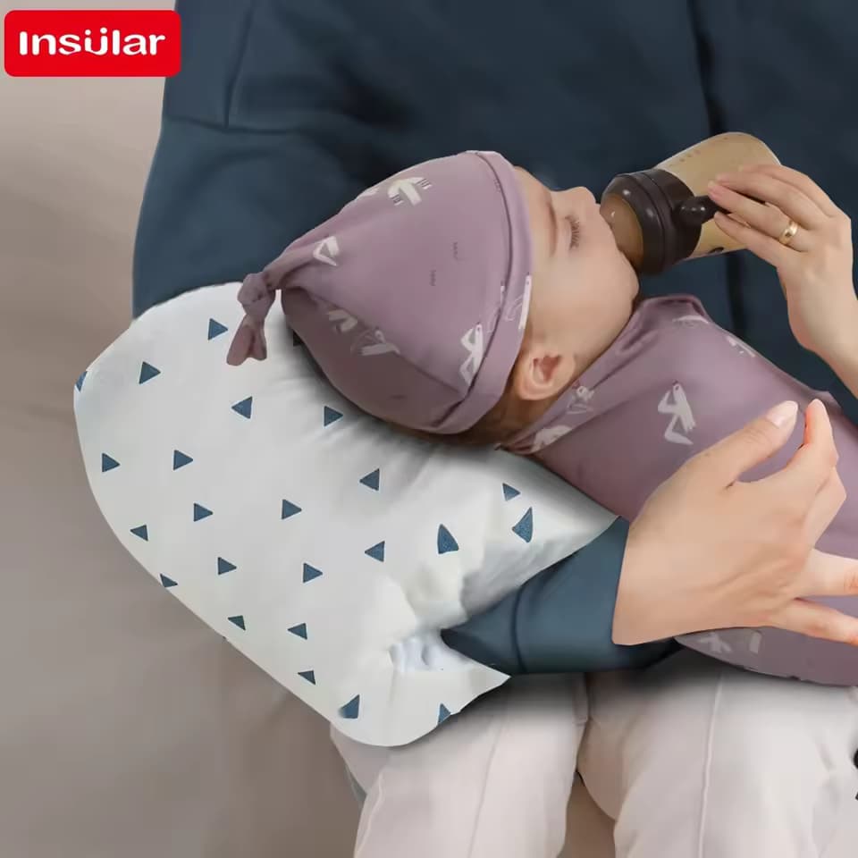 INSULAR Infant Soft Arm Pillow – Multi-Functional Baby Nursing & Breastfeeding Support Cushion (0-1Y)
